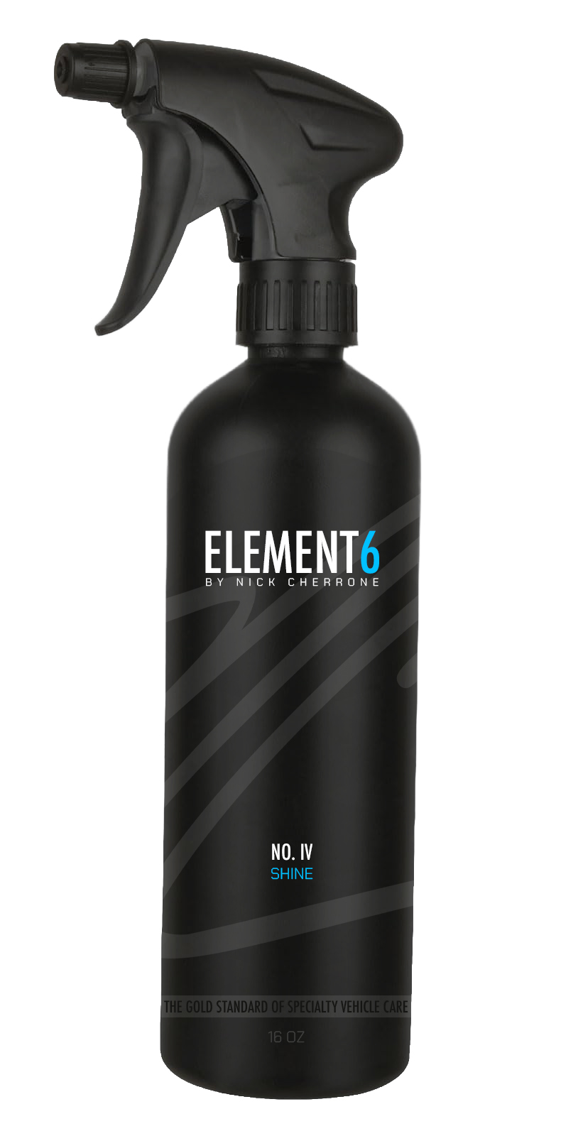Element6 matte black spray bottle design