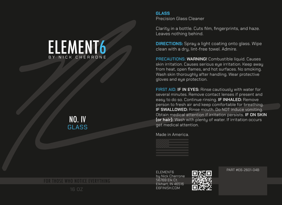 Element6 GLASS bottle label